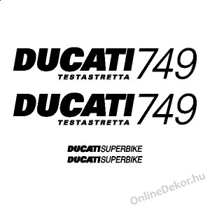 Motormatrica, Motor dekorációk - 01.Motormatricák - Ducati - Ducati 749