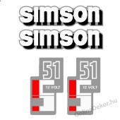 Motor matrica, Robog&oacute; matrica, Motor dekor&aacute;ci&oacute;, Robog&oacute; dekor&aacute;ci&oacute; - Robog&oacute; matric&aacute;k - Simson - S 51