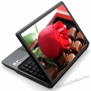 Laptop matrica, Laptop dekoráció - Valentin nap, Szerelem - Rózsa 1297