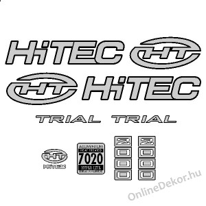 Kerékpár matrica, Kerékpár dekoráció, Bicikli matrica, Bicikli dekoráció - HiTEC - HiTec Trial