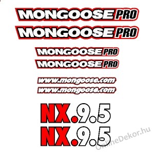 Kerékpár matrica, Kerékpár dekoráció, Bicikli matrica, Bicikli dekoráció - Mongoose - Mongoose Pro NX 9.5