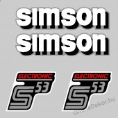 Motor matrica, Robog&oacute; matrica, Motor dekor&aacute;ci&oacute;, Robog&oacute; dekor&aacute;ci&oacute; - Robog&oacute; matric&aacute;k - Simson - S 53 Electronic