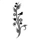 Faldekoráció, Falimatrica, Faltetoválás - Növény - Madaras virág 1550