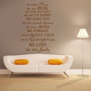 Wall sticker, Wall tattoo, Wall decoration, Wall decal - Name, Texts - WE ARE FAMILY 2106