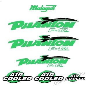 Motormatrica, Motor dekorációk - 02.Robogó matricák - Malaguti - Phantom F12 Air Cooled