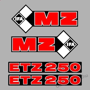 Motormatrica, Motor dekorációk - 01.Motormatricák - MZ - ETZ 250