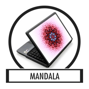Laptop sticker, Notebook sticker - Mandala