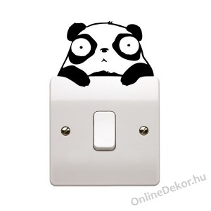 Wall sticker, Wall tattoo, Wall decoration, Wall decal - Animal - Pandas light switch stricker 2314