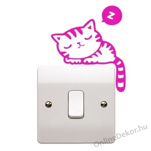 Wall sticker, Wall tattoo, Wall decoration, Wall decal - Animal - Cat light switch stricker 2315