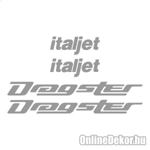 Motor sticker, Motor decal - 02.Scooter sticker - Italjet - Dragster